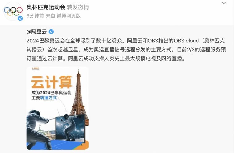 全球40亿人看奥运,阿里云支撑人类史上最大规模电视网络转播插图1 《全球40亿人看奥运,阿里云支撑人类史上最大规模电视网络转播》